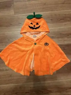 ハロウィン　かぼちゃポンチョ　コスプレ　70〜90