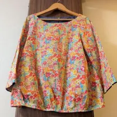 最終価格　J.sloane ジェイスローアン 花柄　ブラウス　リバティ日本製
