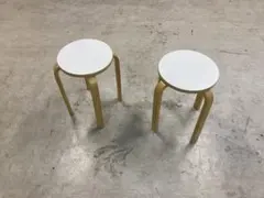 ニトリ　スツール　スタッキングスツール 2脚セット