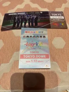 なにわ男子 東京ドーム1/12会場限定ステッカー・チケット型カード