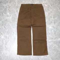 極美品 00s バナナリパブリック リネン混 ワークパンツ 茶 34×30のサムネイル