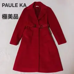 PAULE KA ロングコート　アンゴラ　ウール　カシミア入り　Aラインコート