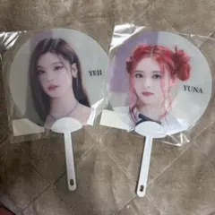 ITZY イェジ ユナ　クリアうちわ