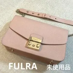 FURLA フルラ　チェーン ショルダーバッグ ピンク ベージュ