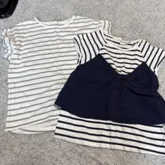 ストライプ柄GU Tシャツ