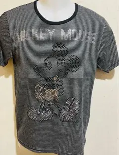 ミッキーマウス　ラインストーンTシャツ