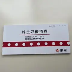 東急株主優待券　有効期限11月30日のサムネイル
