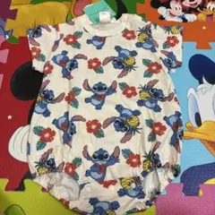 スティッチ　ロンパース　カバーオール　80cm 半袖