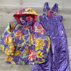 クリーニング済　スキー　スノーボード　雪遊び　スノーウェア　上下　ピンク　女の子