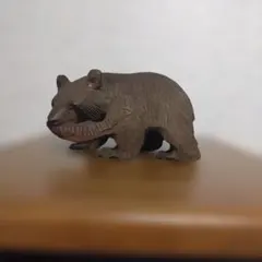 期間限定★熊　木彫り
