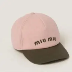 正規品♡美品miu miu バイカラーキャップ　ミュウミュウ 定価91,300円