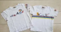 値下げ！ミキハウス　MIKI HOUSE 半袖Tシャツ 2枚セット　刺繍　90のサムネイル