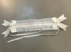 ヘッドドレス 白 リボン ホワイト ロリータ