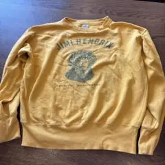 Jimi Hendrix マスタードスウェット Mサイズ