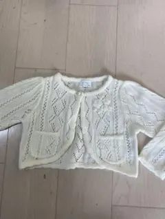 オフホワイト　ボレロ　入学式　110cm