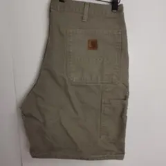 c*9様 カーハート ワークショートパンツ W34 モスグリーン 緑