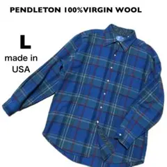 USA製 PENDLETON ペンドルトン ウールチェックシャツ Lサイズ