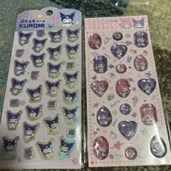 クロミ　マイメロディー　サンリオ　ストーンシール　ぷくっとシール