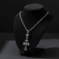 大セール！大人気　クロスボール　タイニークロス　ネックレス　十字架　ユニセックス