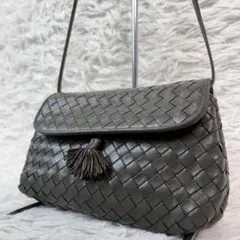 美品✨ボッテガ タッセル ミニ ショルダーバッグ ポシェット イントレチャート