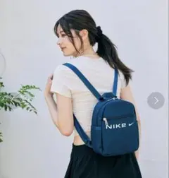 【新品未使用】NIKE ミニリュック バックパック ネイビーのサムネイル