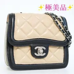 美品❣️ CHANEL ミニマトラッセ チェーンショルダーバッグ バイカラーのサムネイル