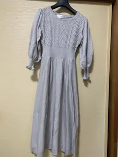 即購入可能！tocco closet グレー ロングワンピース