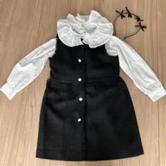 ROPÉ PICNIC ブラックノースリーブドレス 120 小学校　入学式