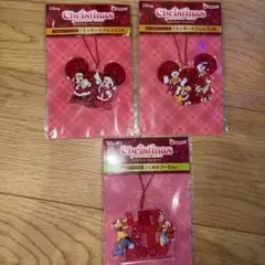 お値下★ディズニー クリスマス キーホルダー 3点セット
