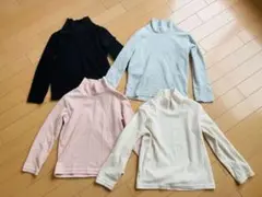ユニクロ　120cm フリースタートルのトップス　4点セット