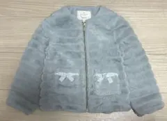Kate Spade ブルーグレー ファージャケット 110cm
