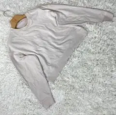 【訳あり‼️】UNIQLO スウェットシャツ ベージュ 大人可愛い XL