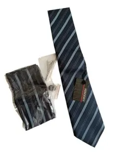 ネクタイ チーフ タイピン カフスボタン 婚礼 冠婚葬祭 4点セット ストライプ