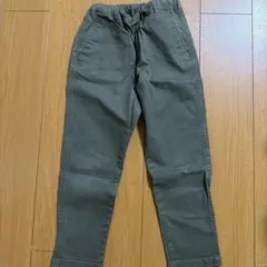 UNIQLO キッズ ロングパンツ カーキ 140cmのサムネイル