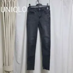 UNIQLO ユニクロ ウルトラストレッチジーンズ　ダメージ スキニーデニムのサムネイル