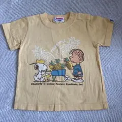 familiar PEANUTS スヌーピー Tシャツ イエロー 90