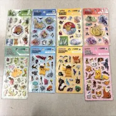 [韓国限定]ポケモンシール 8点セットダイソー(全種類)