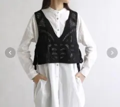 値下げ！antiqua かぎ針編みベスト