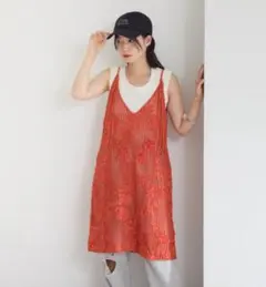 kastane フラワーレースミニワンピース