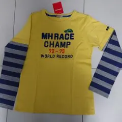 ☆☆ミキハウス 重ね着風レーシングカーTシャツ 150 日本製