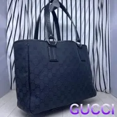 GUCCI ホーボー デニム生地 ワンショルダーバッグ GG総柄 Y2K 黒