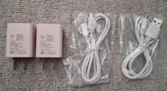 Francfranc　ACアダプター 2個 USBケーブル 2本