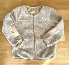 BAYFLOW リバーシブルフリースジャケット 130cm ベージュ