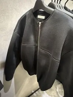 STYLEMIXER ブラック ボリュームメッシュジャケット
