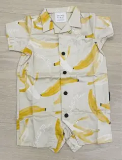 ジェラートピケ ベビー バナナ シャツ ロンパース