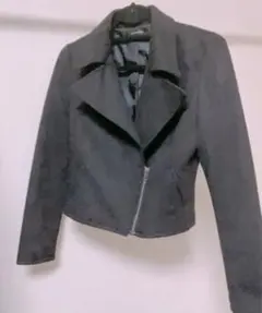 【rienda】スェード ライダースジャケットSサイズレディースアウターブラック