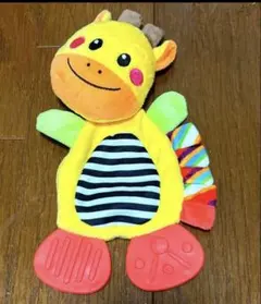 キリン ぬいぐるみ ラトル 歯固め付き ベビーおもちゃのサムネイル