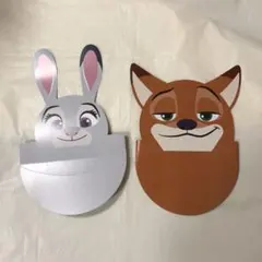 ズートピア2 おめん　ニック　ジュディ