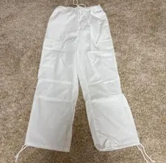 SHEIN シーイン ホワイト カーゴパンツ ワークパンツ レディース XS 白