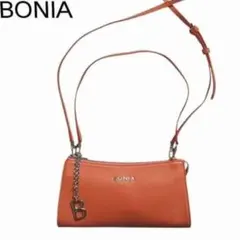 美品 ボニア 2WAYミニショルダーバッグ トート オレンジ